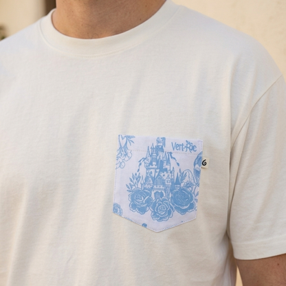Adult Handcrafted Princess Toile Pocket Tee