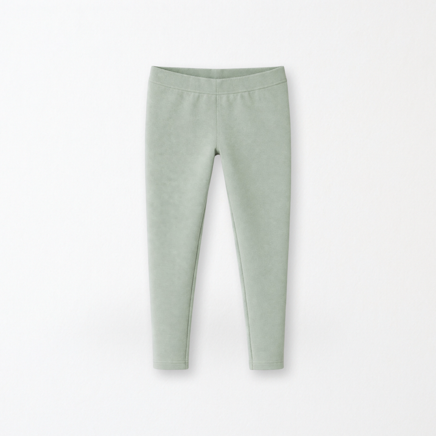 Kids Core Cotton Leggings in Sage