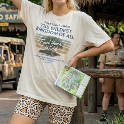 Adult Vintage Wildest Kingdom Family Graphic Tee