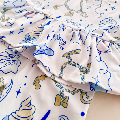 Kids Handcrafted Castle Daydream Flutter Tank & Optional Bottoms