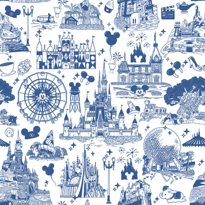 Womens Theme Park Toile Performance Seamless Tank