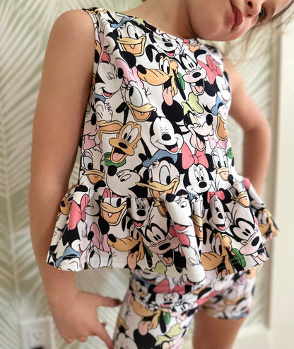 Girls Fab Five Tank, Kids Baby Mickey Friends Tee, Disney Vacation Tee for Kids, Disney Trip T-shirt, Girls Disney Shirt, Minnie Tank Top