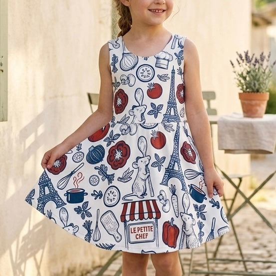 Girls Le Petite Market Twirl Dress