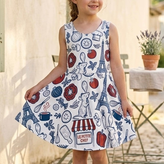 Girls Le Petite Market Twirl Dress