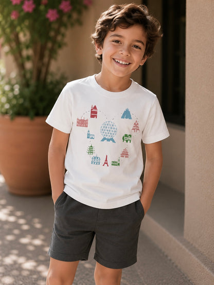 Kids Around the Showcase Graphic Tee & Optional Bottoms