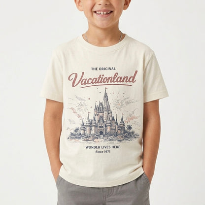 Kids Vintage Vacationland Graphic Tee