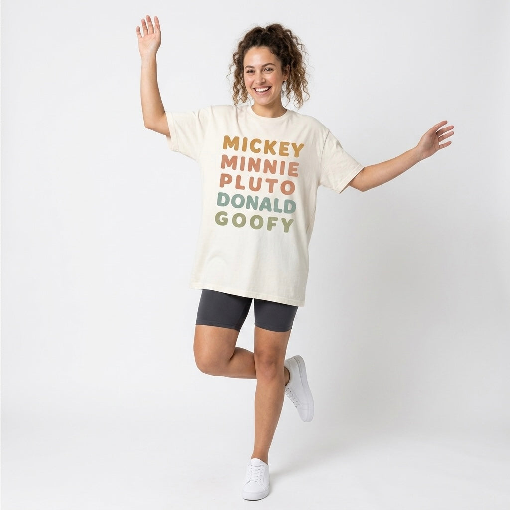 Park Characters Adult Graphic Tee