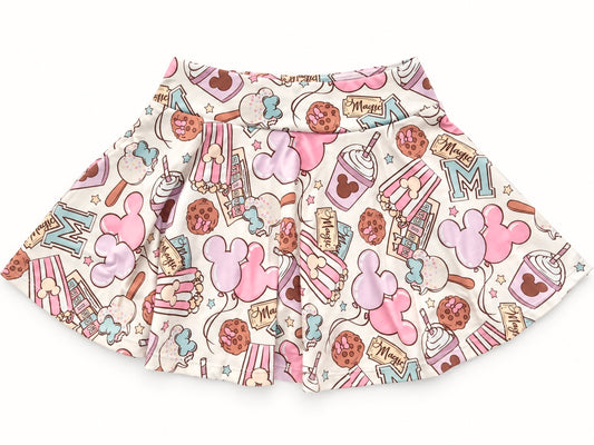 Pink Park Treats | Girls Luxeflex™ Performance Skirt