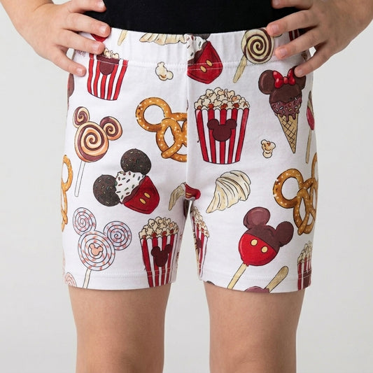 Kids Handcrafted Magical Snacks Bike Shorts