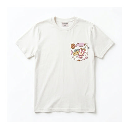 Adult Handcrafted Pink Park Treats Pocket Tee