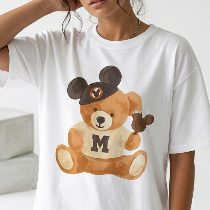 Teddy Mouse Family Adult Tee