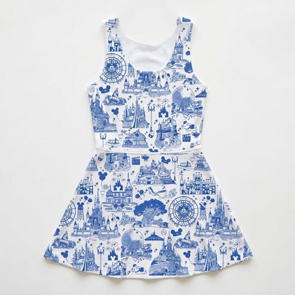 Women’s Theme Park Toile Performance Twirl Dress