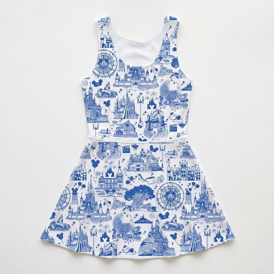 Women’s Theme Park Toile Performance Twirl Dress
