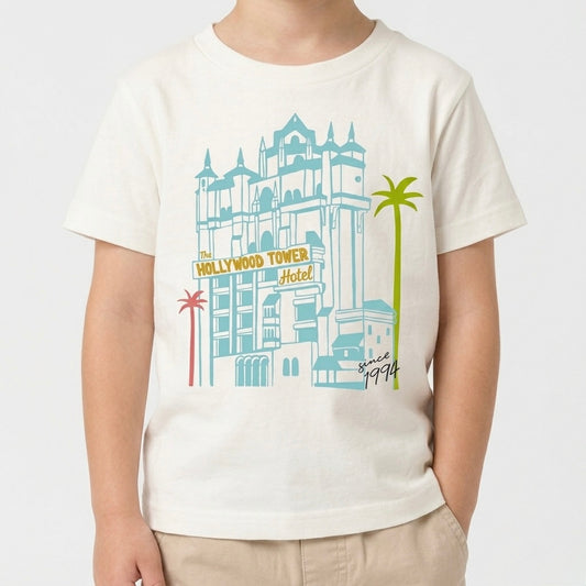 Kids Terrifying Tower Graphic Tee & Optional Bottoms Set