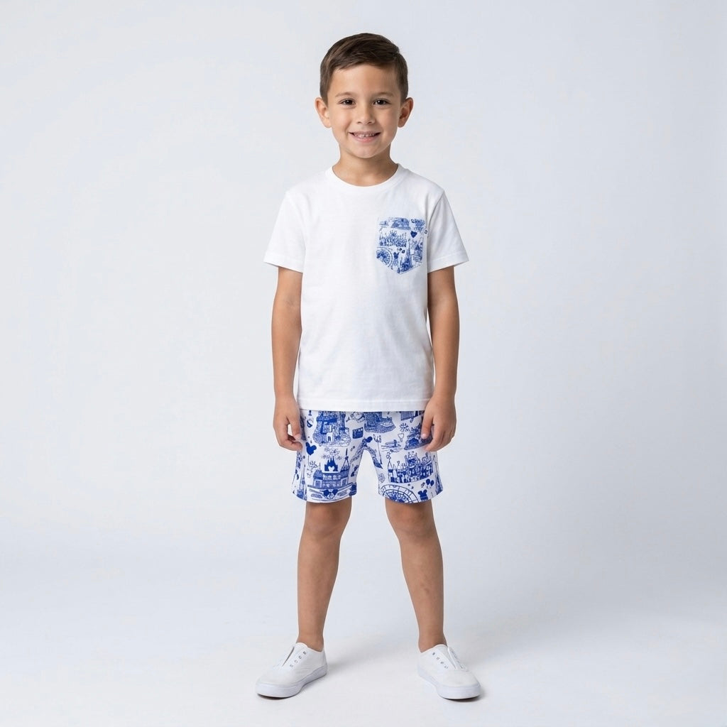 Kids Mouse Park Toile Pocket Tee Family Graphic Tee