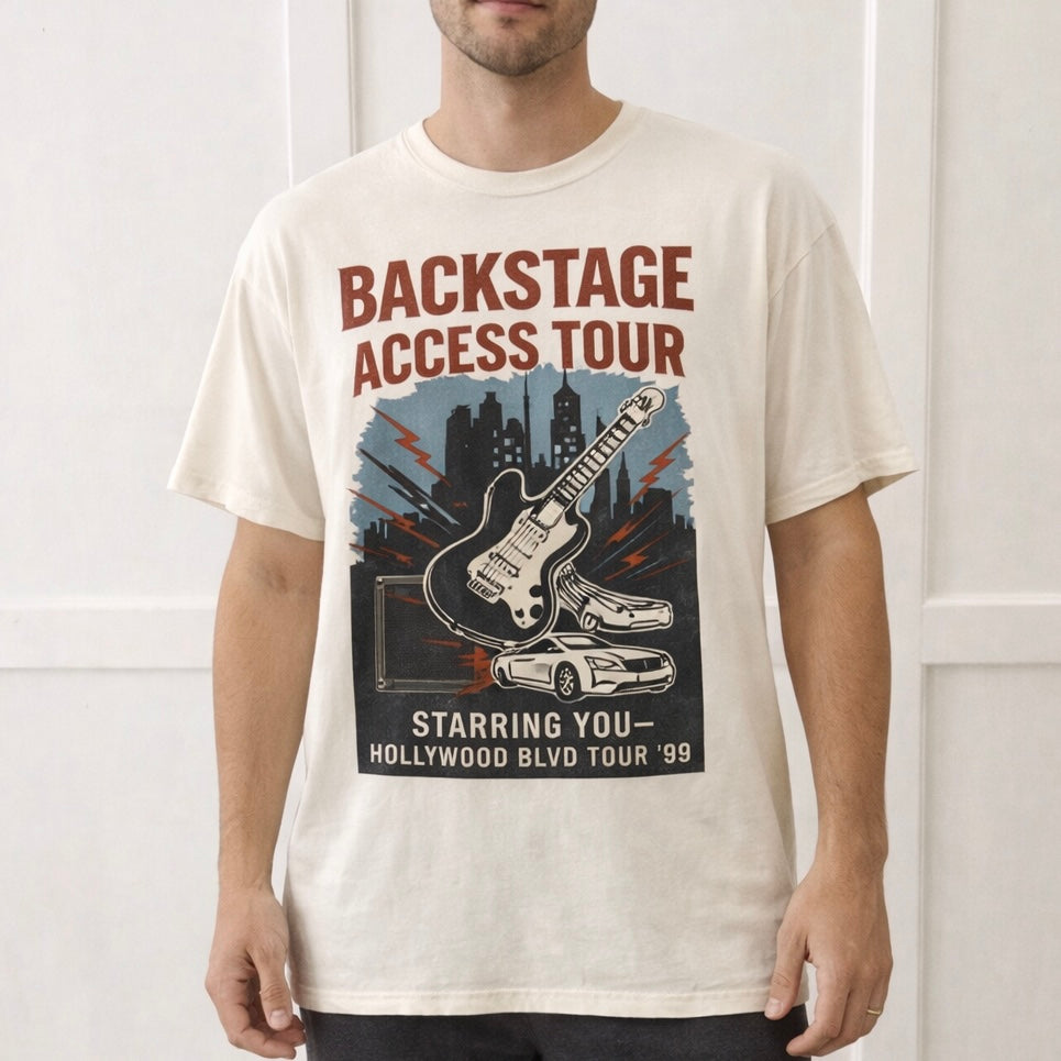 Rock n’ Roll Tribute Coaster Adult Graphic Tee