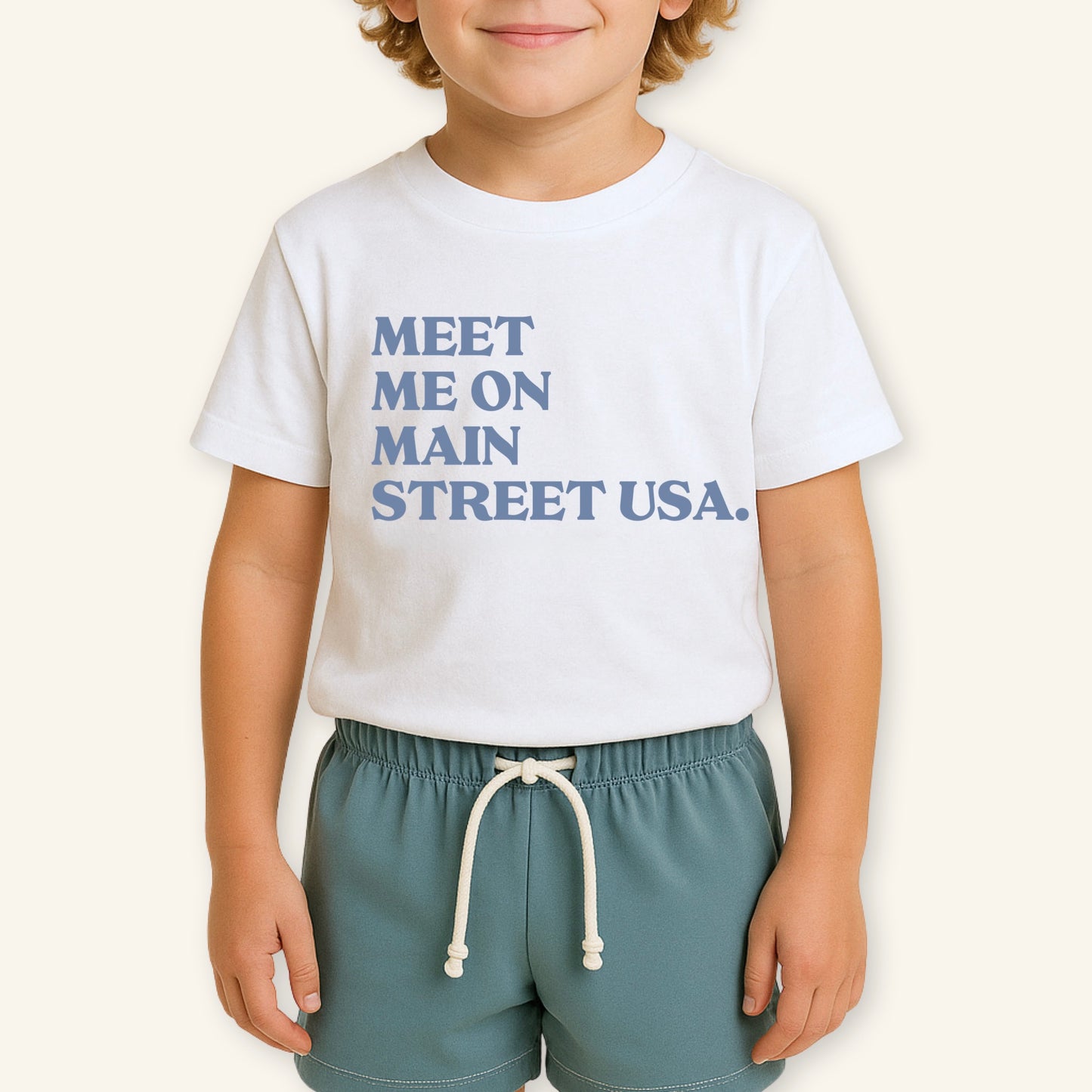 Kids Meet Me On Main Street USA Tee & Optional Bottoms