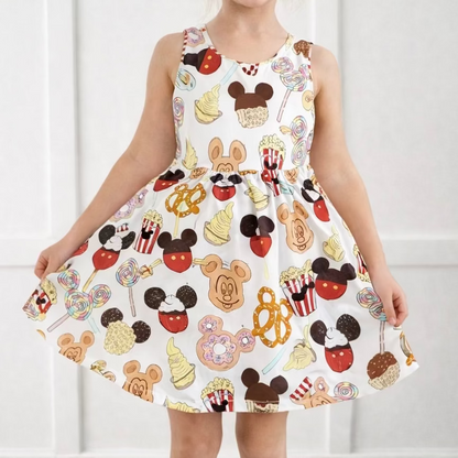 Kids Handcrafted Magical Snacks Twirl Dress