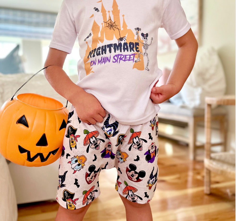 Kids Nightmare on Main Street Graphic Tee & Optional Bottoms