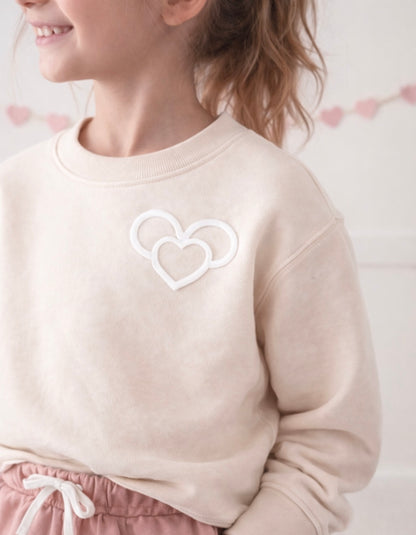 The Heart of Magic Kids Park Weight™️ Pullover | Cream Puff Heart