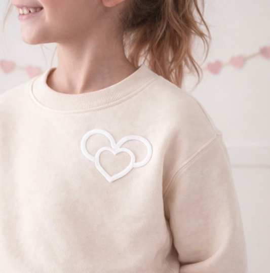 The Heart of Magic Kids Park Weight™️ Pullover | Cream Puff Heart