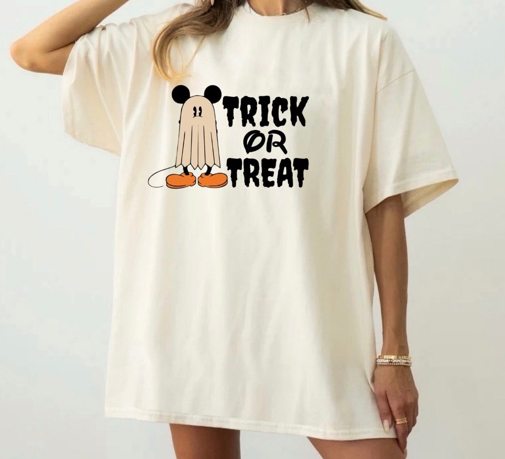 Trick Or Treat Mouse Family Graphic Tee