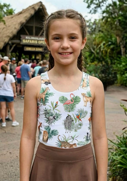 Girls Living Kingdom Performance Seamless Tank + Skirt Set