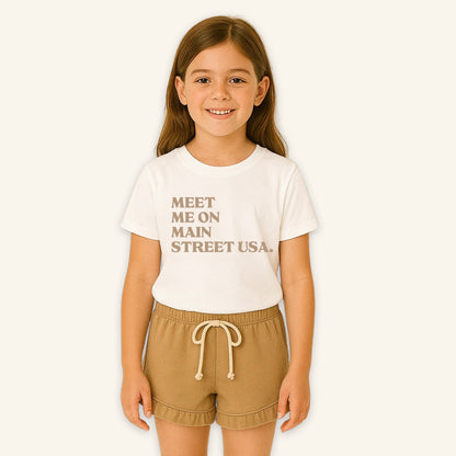 Kids Meet Me On Main Street USA Tee & Optional Bottoms