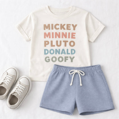 Kids Character Graphic Tee & Optional Bottoms