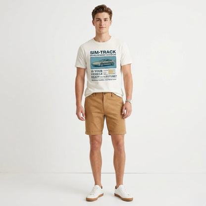 Adult Vintage Test Track Sim Track Family Graphic Tee
