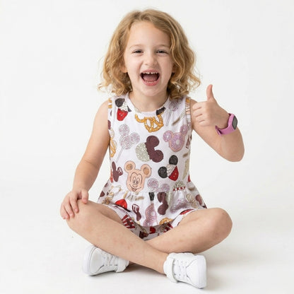 Kids Handcrafted Magical Snacks Peplum Tank & Optional Bottoms