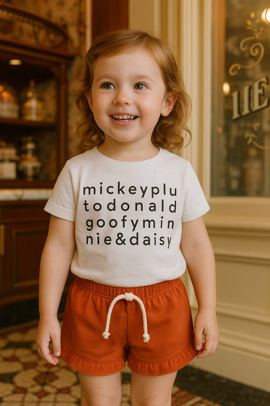 Kids Character Friends Top & Optional Bottoms