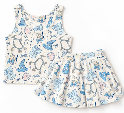 Castle Daydream | Girls Luxeflex™ Performance Tank + Matching Skirt