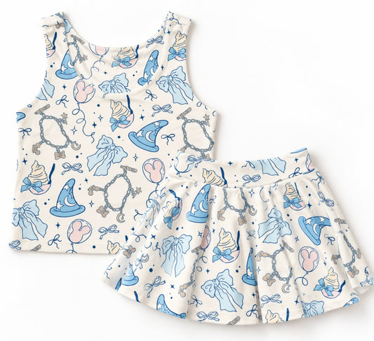 Castle Daydream | Girls Luxeflex™ Performance Tank + Matching Skirt