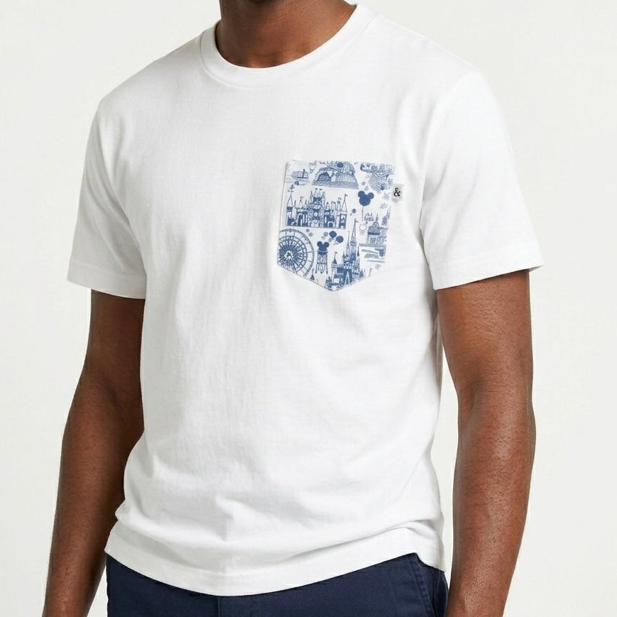 Adult Handcrafted Park Toile Pocket Tee