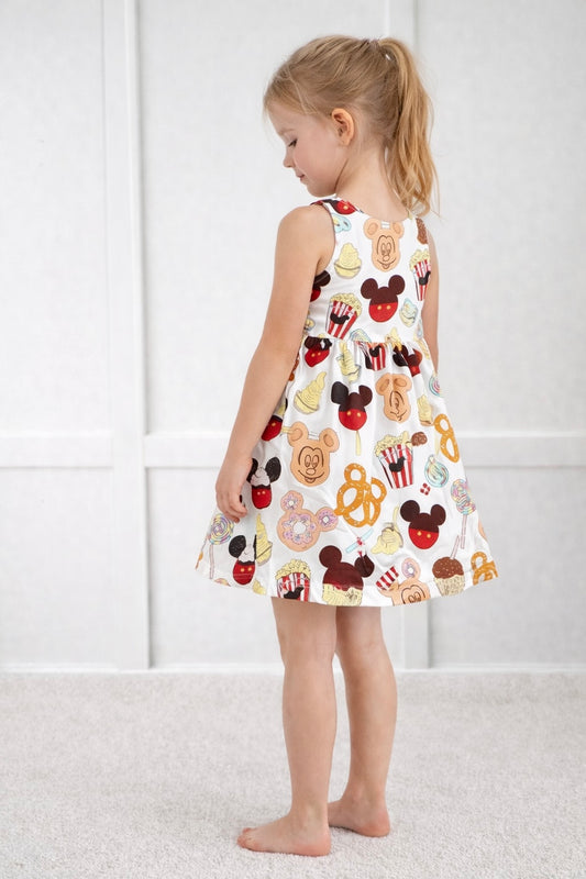 Kids Handcrafted Magical Snacks Twirl Dress