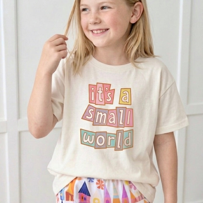 Kids Small World Graphic Tee & Optional Bottoms