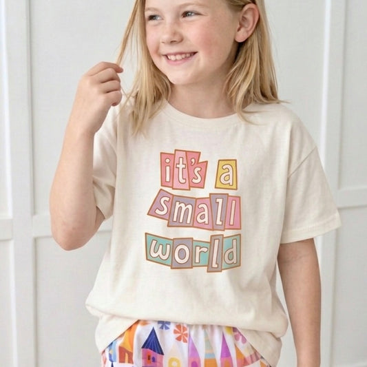 Kids Small World Graphic Tee & Optional Bottoms