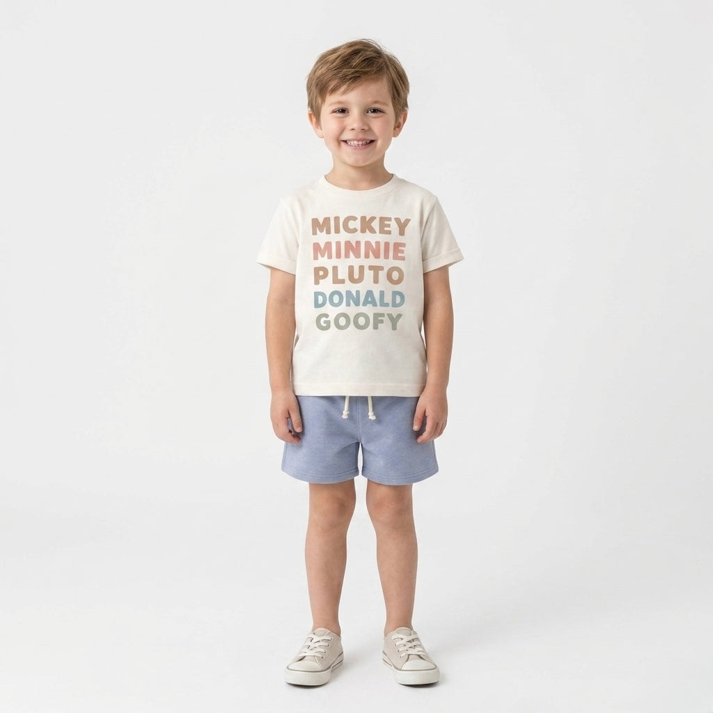 Pastel Characters | Kids Heritage Blend Tee