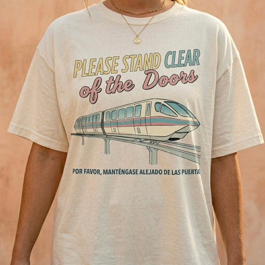 Adult Please Stand Clear Graphic Tee