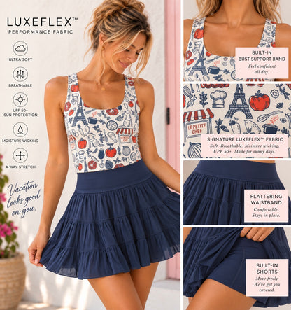 Le Petite Market | Women’s Luxeflex™ Performance Tank + Optional Pixie Skirt