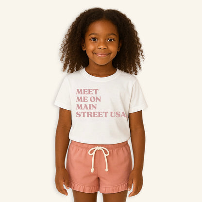 Kids Meet Me On Main Street USA Tee & Optional Bottoms
