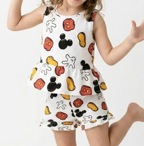 Kids Handcrafted Magic Mouse Peplum Tank & Optional Bottoms