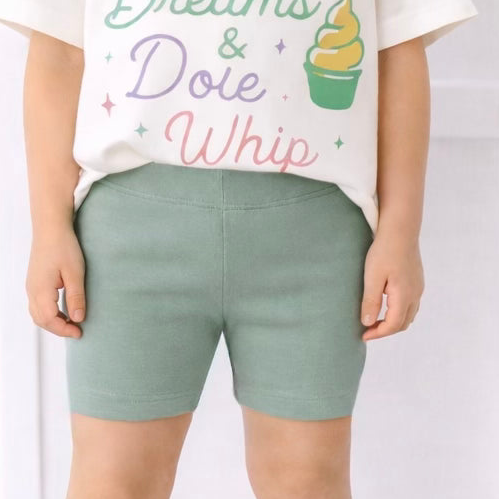 Sage | Kids Core Cotton Bike Shorts