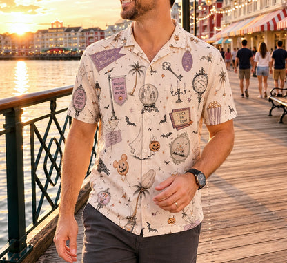 Happy Haunts | Men’s Resortech™ Button-Down [Presale Ships July 20]