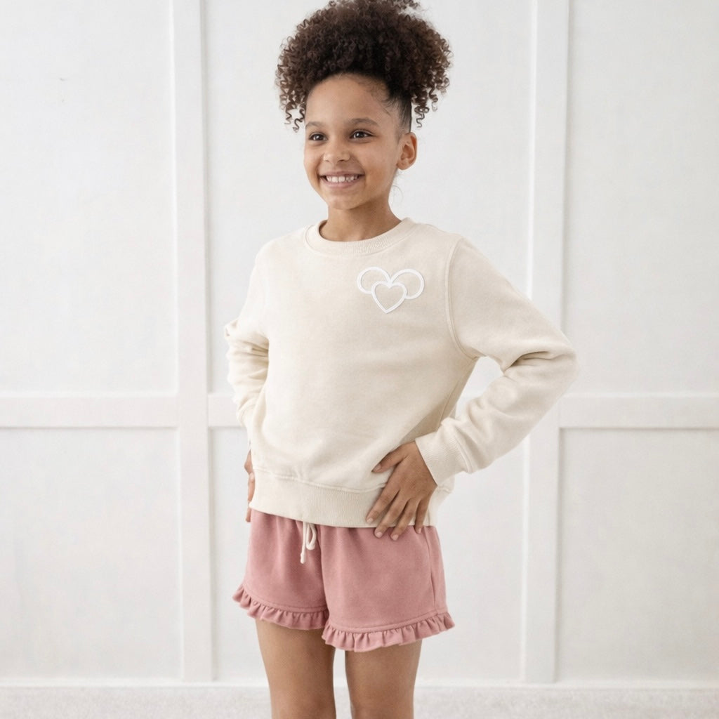 The Heart of Magic Kids Park Weight™️ Pullover | Cream Puff Heart