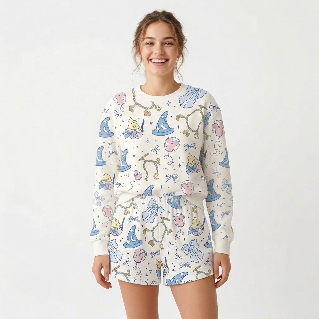 Adult Castle Daydreams Essential Lightweight Cotton Crewneck