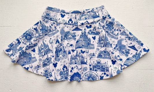 Park Toile | Girls Luxeflex™ Performance Skirt
