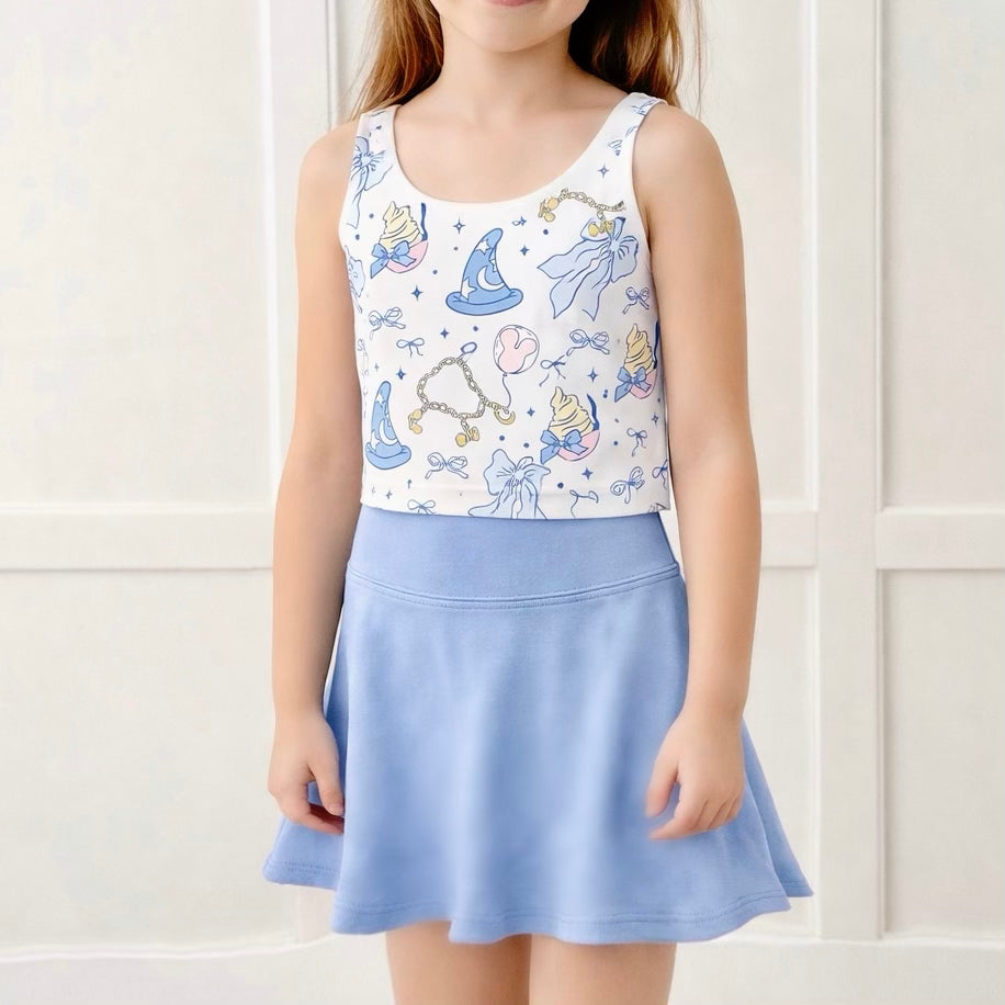 Girls Castle Daydreams Active Seamless Tank + Skirt Set