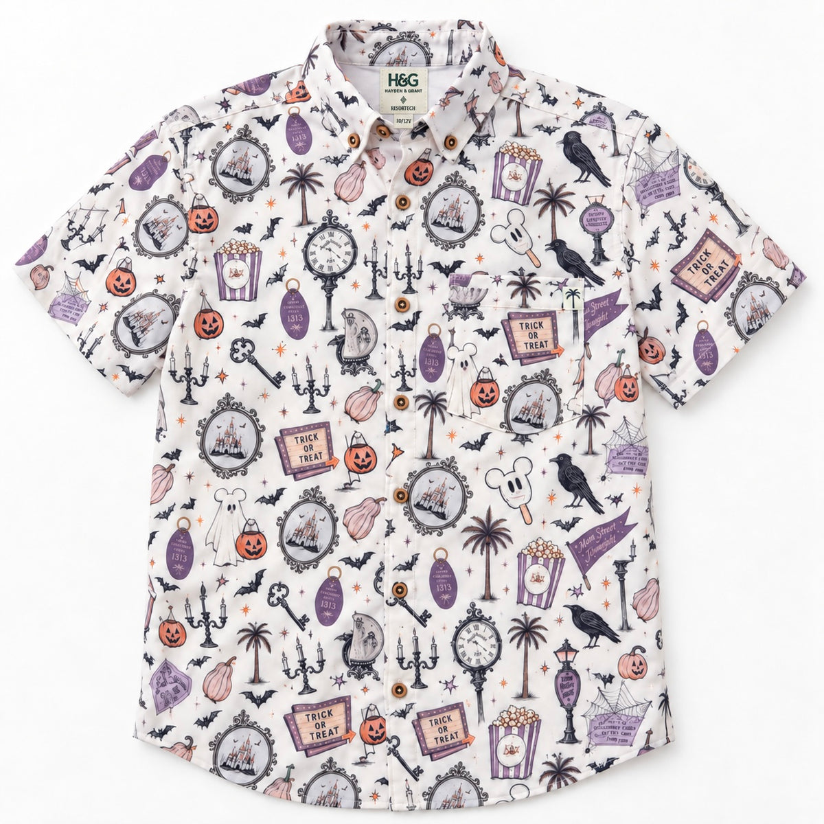 Happy Haunts | Boys Resortech™ Button-Down